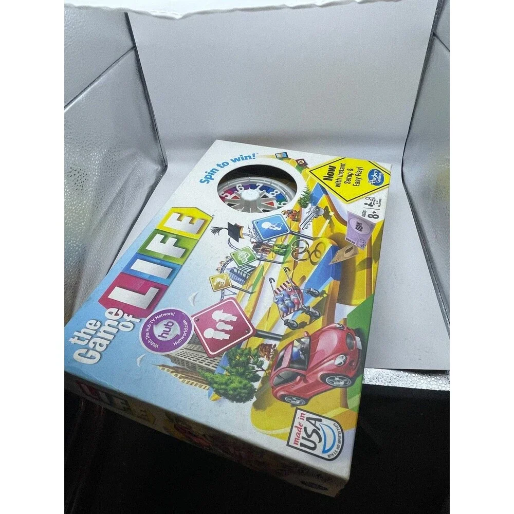 Game of Life Hasbro Board Game Complete Set w/ Pieces & Cards USA